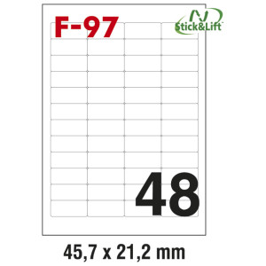 Etikete ILK 45,7x21,2mm odljepljive pk100L Fornax F-97